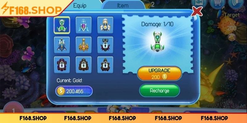 Sử dụng đúng loại súng và đạn khi tham gia dàn sao đánh cá F168