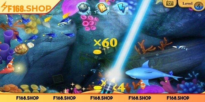 Đoạt Bảo Truyền Kỳ F168 - Game Bắn Cá Đổi Thưởng Hấp Dẫn 2 Cách điều khiển súng bắn